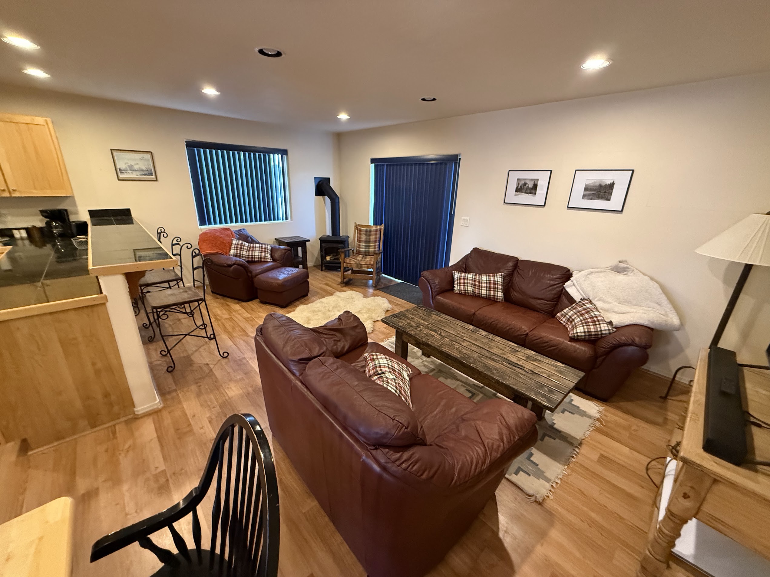 Living Room with Stove